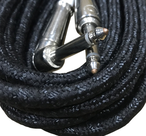 Cable Plug-plug Angular Mallado Kwc Iron Negro 223d 6 Metros