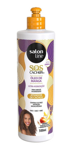 Ativador De Cachos Sos Cachos Óleo De Manga Salon Line 500ml