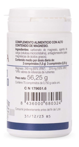 Ana Maria Lajusticia Carbonato De Magnesio 75 Comp. Sabor Sin Sabor