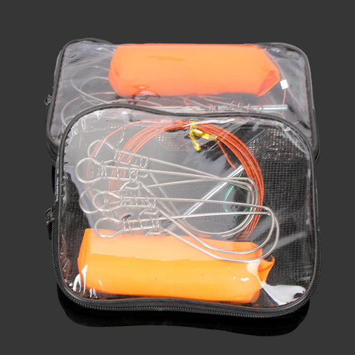 3 Kit Completo De Pesca En Acero Inoxidable Con De 5m