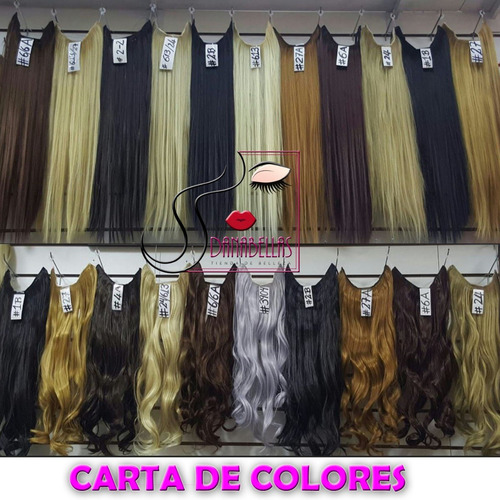 Imagen 2 de 7 de Cortinas Californianas Reflejos Simil Pelo Natural Kanekalon