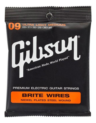 Encordado Guitarra Electrica Gibson Brites Wires Calibres Pr