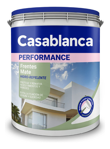 Casablanca Performance Frentes Mate Hidro-repelente 1lt Blanco