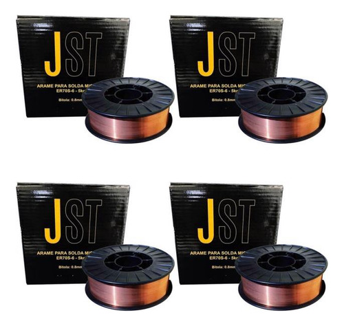 Kit Com 4 Arame Mig Diâmetro - 0,80mm - 5kg - Jst