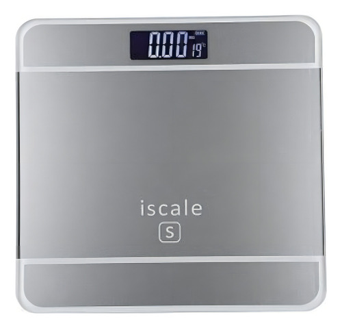 Balanza Bascula O Pesa Digital Elegante Hasta 180kg Color Plateado