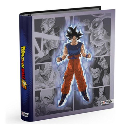 Carpeta Escolar N° 3 Dragon Ball Goku V/ Modelos Mooving