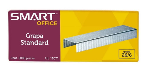 Grapa Standard Caja 26/6 Con 5000 Piezas Smart Art. 15071