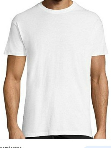 Polo Camiseta Blanco M/corta Cuello Redondo Talla L Nuevo