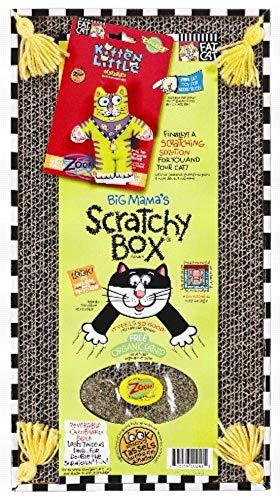 Petmate Fatcat Big Mama's Scratchy Box Cartón Cat Scratcher