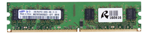 Memoria Ram Samsung 2gb Pc2-6400u 800mhz Pc M378t5663qz3-cf7