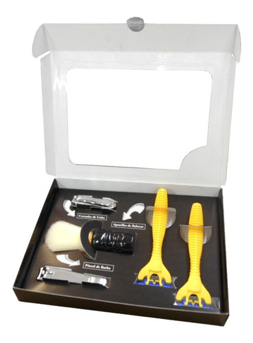 Imagem 3 de 3 de Kit De Barbear Super Barba For Men Black - 5 Itens