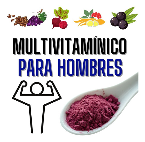 Multivitamínico Completo Para Hombres 100% Natural 