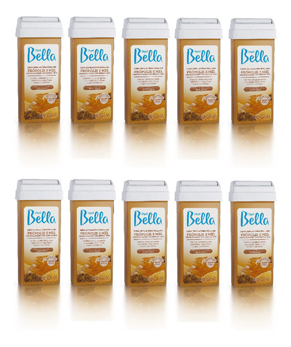 Kit Rollon Bege + 10 Refil Propólis E Mel - Mega Bell