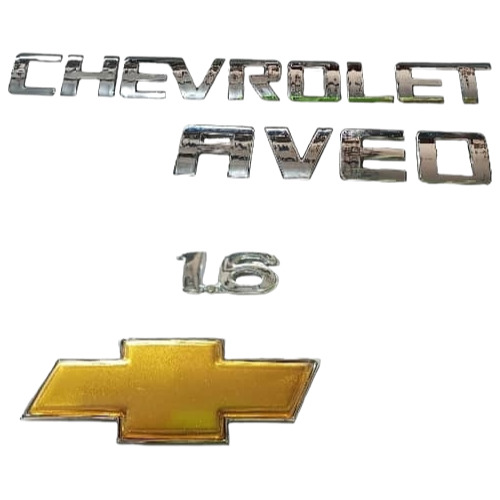 Kit Logo Y Emblemas Aveo 1.6 Chevrolet 4piezas