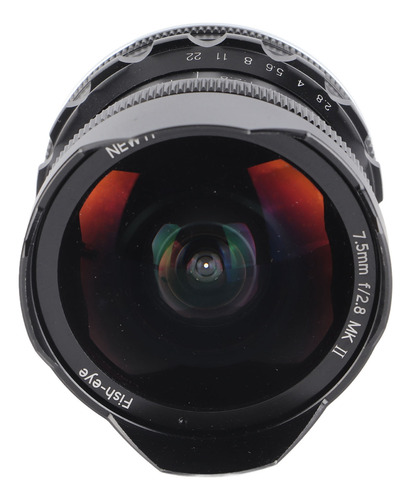Lente F2.8 Fisheye De 7,5 Mm, Grande Angular, Fixada Manualm