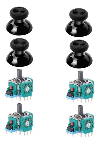 4 Análogos Joystick + 4 Tapas Capucha Para Xbox One Y Series