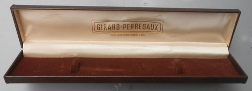 Original Estuche Caja De Reloj Girard Perregaux Largo