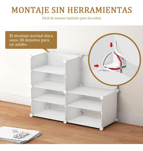 Rack zapatera Longliv L5-BT-061 color blanco