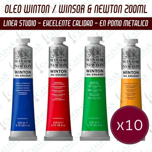 Set De 10 Oleo Winsor&newton De 200ml Cada Uno Microcentro