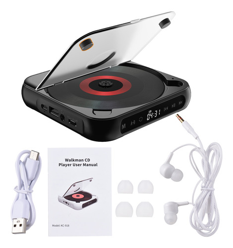 Para Leitor De Cd Bluetooth Portátil Cd/mp3/cd-rw/cd-rwma /