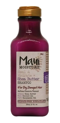 Shampoo Maui,manteca De Karité,reparador,coco Extra Virgen