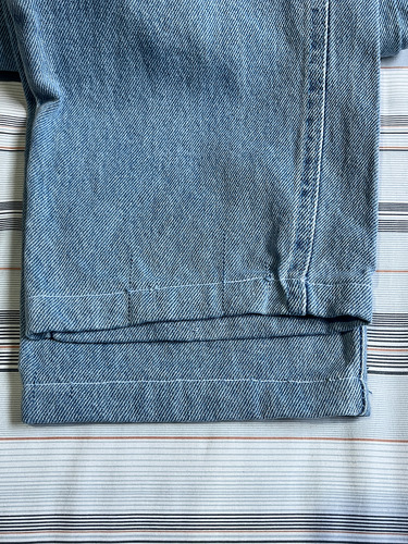 Calça Slim Cropped Em Jeans Com Bolsos Azul - Bluesteel (Usado)