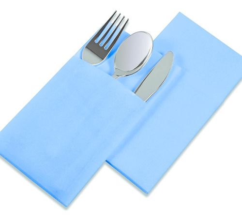 Servilletas Desechables Con Bolsillo Para Cubiertos, 50 Pzas
