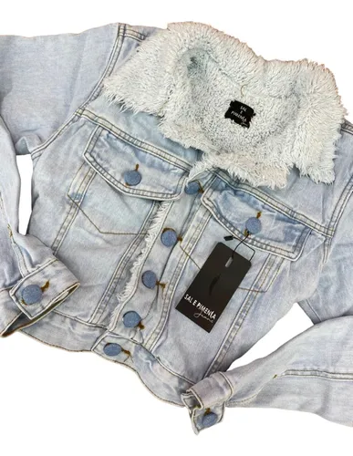Jaqueta jeans forrada feminina 2025