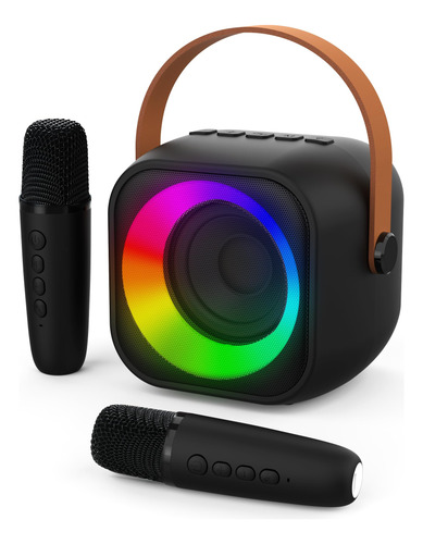 Máquina De Karaoke Jeefu Para Niños Con 2 Micrófonos Rosa