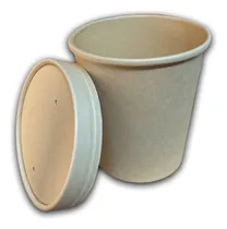 Comprar Vaso Pote Bambu 472ml Para Bebidas Y Alimentos X 25unid
