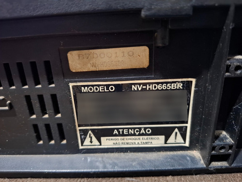 Videocassete Panasonic Com Defeito Preto (Usado)