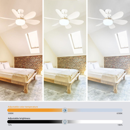 Id- Ventiladores De Techo Modernos Con Control Remoto Con