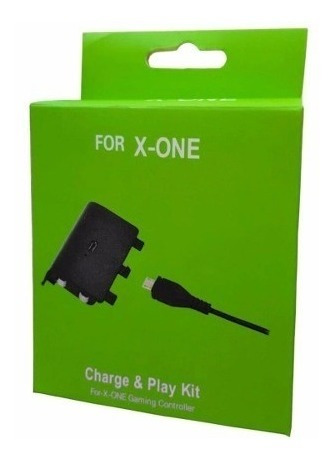 Imagen 2 de 4 de Kit Cargador Cable Xbox One Bateria 8000 Mah Chileclick