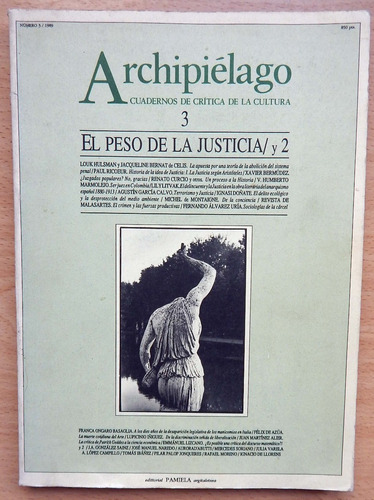 El Peso De La Justicia Y 2 Archipiélago Cuadernos De Crítica