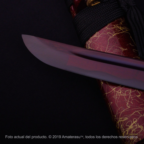 Imagen 9 de 10 de Katana Samurai Kensei Akai Templado Especial Filo Extremo