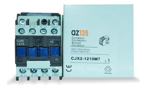 Kit C/100 Chave Contatora Tripolar 12a Lc1 - 3p + 1 N/a 220v