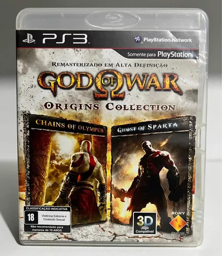 Jogo God of war Origins collection – chains of Olympus e ghost of