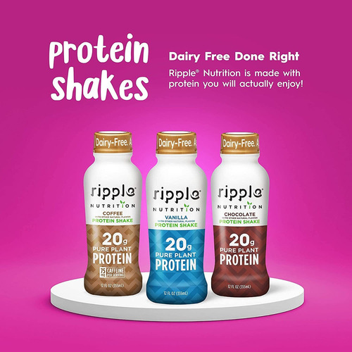 Batido De Proteína Vegana Ripple, Chocolate, 20g De Proteína