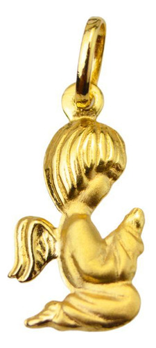 Pingente Anjo Da Guarda 1,5 Cm Em Ouro 18k