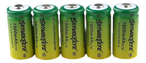 6pcs Skywolfeye 16340 De La Batería Cr123a Lr123a 3.7v 1800m