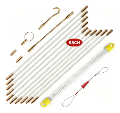 Varetas Pesca Fio 58cm Kit 10 + Acessórios