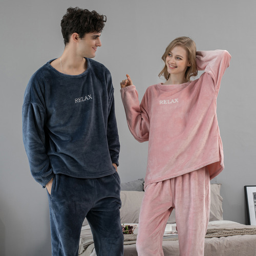 Pijama De Invierno Unisex Q Con Estampado De Franela