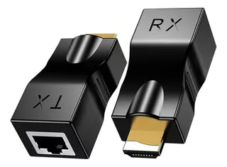 Conversor Repetidor De Rede Hdmi Para Cat5e/6 Rj45 4k 1.4v E