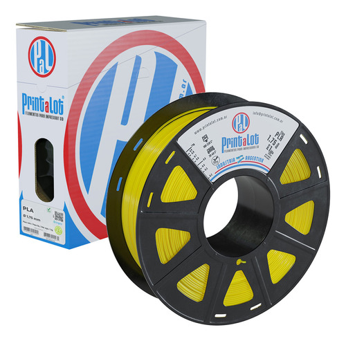 Filamento 3d Pla Printalot De 1.75mm Y 1kg Amarillo Traslucido