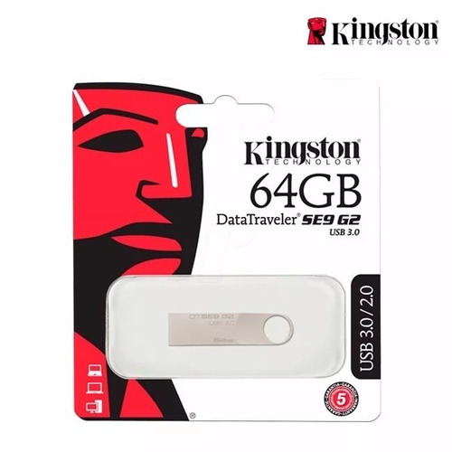 Memoria Usb 64gb Kingston Datatraveler Se9 G2, Usb 3.0