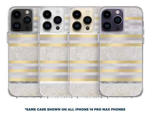 Case-mate Funda iPhone 14 Pro Max Rayas De Perlas Protección