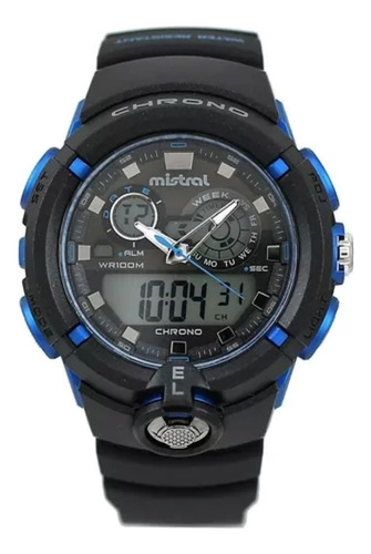 Reloj Mistral Gadw-1188 100m Cronometro Timer Luz El Gemma