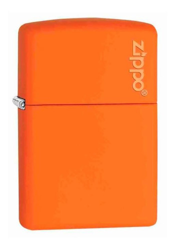 Encendedor Zippo Naranja Matte Logo I Envío Gratis