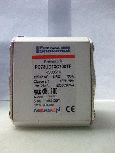 New Ferraz Shawmut Pc73ud13c700tf R300510 Protistor Fuse Bbd