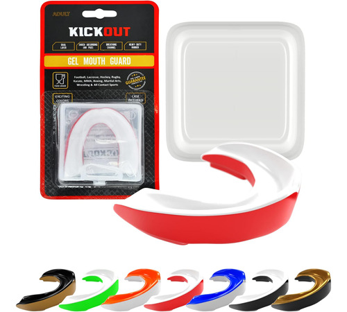 Protector Bucal Kickout Deportes De Contacto Rojo Adult